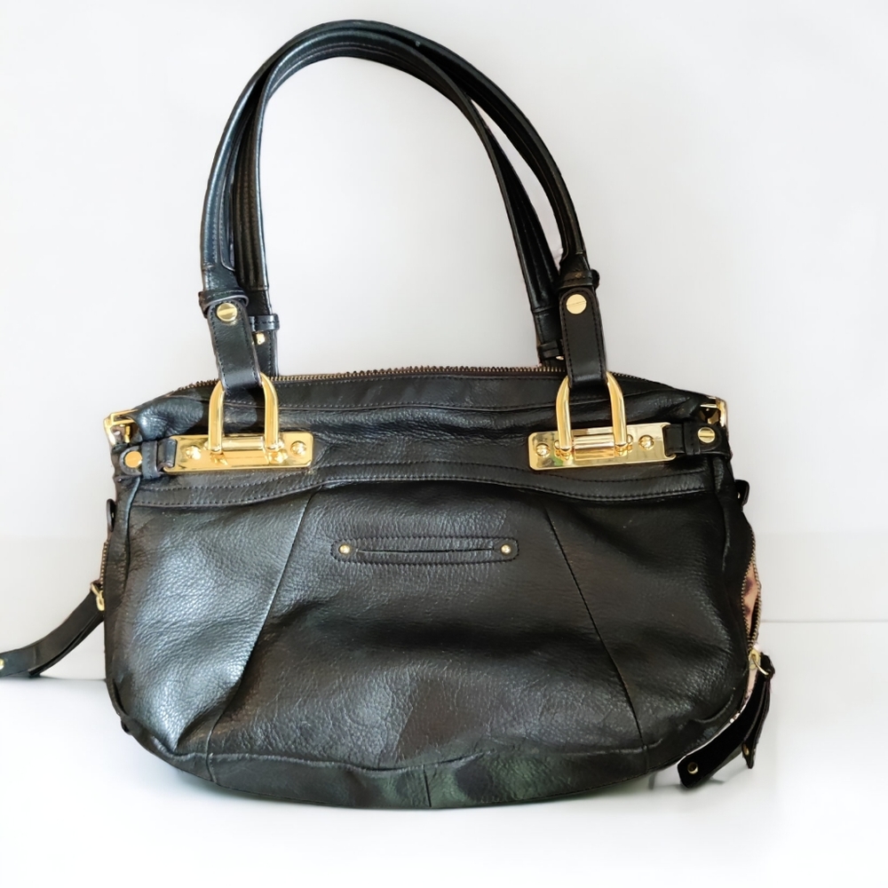 B. Makowsky Boho Leather Hobo Bag - Picture 2 of 5